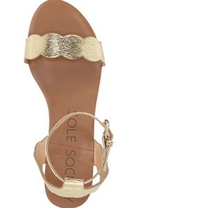Sole Society Odette Gold Sandals